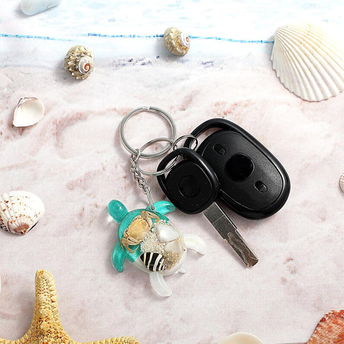 Sea Turtle Keychain, Metal Turtle Keychain Charms For Bag Purse Handbag Sea Turtle Backpack Keychain Gifts for Women...