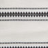 DII Zig Dobby Tabletop Collection, White Cotton Background with Embellished Stripe, Table Runner, 14x108, Black...