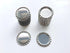 RUTICH 100 PCS Flat Decorative Bottle CaP Craft Bottle Stickers Double Sideds Printed for Hair Bows, DIY Pendants or Craft ScraPbooks Silver...