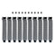 AUEAR, 10 Pack Black PCI Slot Cover Hard Steel Filter Blanking Plate with Screws...