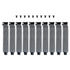 AUEAR, 10 Pack Black PCI Slot Cover Hard Steel Filter Blanking Plate with Screws...