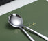 Kyraton 6-Piece Stainless Steel Round Soup Spoons - Dinner & Table Spoons, Silverware Set, Dishwasher Safe...