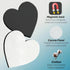 15Pcs Magnetic Mini Canvas Boards for Painting Small Canvases Boards DIY Decorative Magnets Painting Crafts Gifts?3",Heart Shape?...