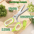 Herb Scissors with 5 Blades and Cleaning Comb,Multipurpose Steel Stainless Salad Kitchen Shears for Food,Chopping Chive,Vegetables,Onion,Rosemary,...
