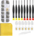 Eyeglass Repair Kit with Glasses Screws - Contains Precision Screwdriver kit and Nose Pads, Cleaning Cloth, Tweezers, Complete Glasses Repair Kit...