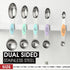 Spring Chef Stainless Steel Magnetic Measuring Spoons Set of 8 with Leveler, Metal Teaspoon & Tablespoon Measuring Spoons for Dry and Liquid Ingre...