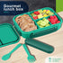 Bento Box Adult Lunch Box,Kids Child Lunch Box-Leak-Proof Bento Box with Utensil,Lunch Containers for Adults Men Women with 4 Compartments,Microwa...