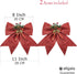 allgala Christmas Decorative Bows for Wreath Garland Treetopper Christmas Tree (11" LG Red 2-PK)-XBW93021...