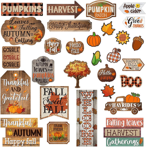 29 Pieces Home Sweet Classroom Fall Bulletin Board Decorations Welcome Pumpkins Happy Fall Thanksgiving Borders Decor Cutouts Accents for Autumn H...