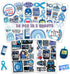 50 PCS Diabetes Awareness Sticker Inspirational Vinyl Decals Waterproof Accessories Decorative Labels for Bicycle Laptop Bumper Truck Vehicle Bike...