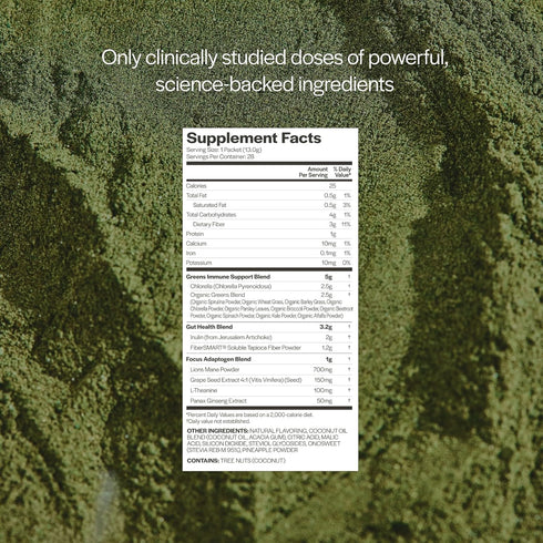 Gainful Daily Performance Greens Powder, Gut Health, Energy, Focus and Immune Support with L Theanine, Organic Greens, Chlorella, Ginger, Green + ...