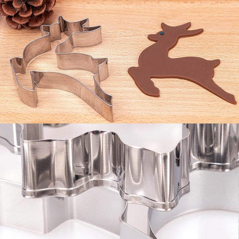 20 Pieces Christmas Cookie Cutters for Xmas/Holiday/Wonderland Party Supplies/Favors - Including Glove, Gingerbread, Angel, Candy Cane, etc...