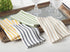 Saro Lifestyle Striped Design Cotton Table Napkin (Set of 4), 20", Navy Blue...