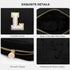 HBselect Small Makeup Bag Personalized Initial Letter Mini Makeup Bags Nylon Chenille Letter Patch Cosmetic Bag Cute Waterproof Pouch Travel Toile...