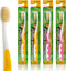 MOUTHWATCHERS Dr Plotkas Extra Soft Kids Toothbrushes Manual Flossing Toothbrushes | Ultra Clean Nano Toothbrushes | 4 Pack – 2 Yellow and 2 Pink ...