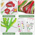 Caydo 3 Pieces Cross Stitch Bookmark Kits, DIY Stamped Embroidery Bookmark Kit for Beginner Flower Patterns 14 Count Crossstitch Projects for Book...