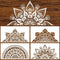 18x10 Inch Mandala Stencil Reusable Mandala Painting Templates Stencil Floral Design Stencil Mandala Drawing Craft Stencil for DIY Wall, Tile, Fur...
