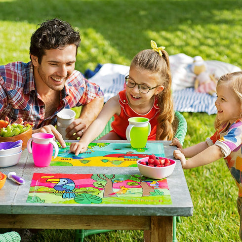 Munchkin® Story Mat™, BPA Free Disposable Placemats for Kids, 18 Pack, 2 Designs...