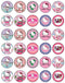 30 x Edible Cupcake Toppers – Cute Pink Cat Inspired Party Collection of Edible Cake Decorations | Uncut Edible on Wafer Sheet...