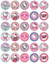 30 x Edible Cupcake Toppers – Cute Pink Cat Inspired Party Collection of Edible Cake Decorations | Uncut Edible on Wafer Sheet...