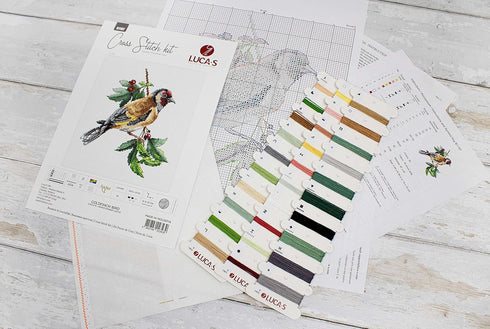 Cross Stitch Kit Luca-S - Goldfinch bird B1197...