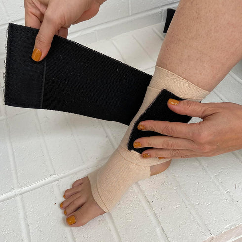 Extender Strap - Multipurpose Elastic Hook and Loop Extension for Ice Packs, Ice Belts, Back/Knee/Ankle Braces, Vests, Wraps, and Belts - Made in ...