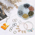 YAKA 420Pcs 12mm1Box 6 Colors Open Jump Ring,Ring Jewelry Keychain for Jewelry Making Accessories,1Pcc Jump Ring Open/Close Tool and 1Pcs Clear Bo...