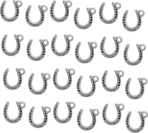 JGFinds Western Lucky Horseshoe Charms for Western Jewelry Making, Bulk 95 Pack - DIY Horseshoe Charms for Necklace, Earring Making or Country Cha...