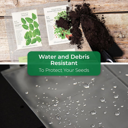 Samsill 40 Pack Heavy Weight 4 Pocket Garden Seeds Storage Clear Sheet Protectors, Seed Organizer, Each Pocket Measures 3.5" x 5.25", Fits in Stan...