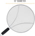 U.S. Kitchen Supply Stainless Steel Splatter Guard 13" Fine Mesh Cover, Grease & Oil, Splatter Screen for Frying Pan, Cooking Pots, with Resting F...