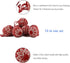 WEWILL 2.75" 10 PCS Red Knitted Sweater Christmas Ball Christmas Tree Ornaments Festival Xmas Party Gifts Decorations Snowflake Pattern...