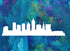 City of Cleveland Skyline Downtown Custom Stencil, Reusable & Sturdy, 11" x 8.5" for Art, Crafts & DIY Projects...