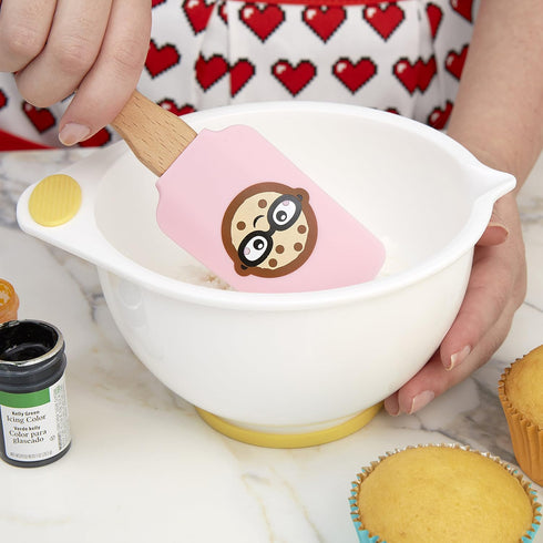 Wilton ROSANNA PANSINO Wilton Nerdy Nummies Silicone Spatulas, 2-Count Silicone Spatula Set...