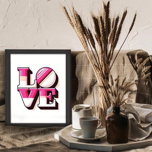 Posterizer 1 pcs-Lesbian Pride Flag-Love-Gay & LGBTQ Art-Abstract & Modern Art-Gift for LGBTQ, Queer, Gay, Bi, Lesbian- UNFRAMED Wall Art...