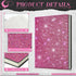 Notebook and Rhinestone Pen Sets, A5 Diamond Crystal Notebook, Crystal Pen, Bling Office Accessories (Rose Red)...