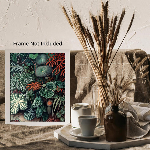 Posterizer 1 pcs-botanical illustration of a variaty of plants-educational art 6-Floral & Botanical Art Gift for Men Women Entrepreneur Teens Dec...