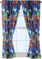 Jay Franco Kids Window Drapes - 4 Piece Curtain Set Includes 2 Tiebacks, Beautiful Bedding Room Décor and Easy Set Up, Blue - Avengers, 63 Inch...
