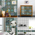16 Pcs 6x6 Inch Mandala Decorative Tile Stickers, Peel and Stick Adhesive Tile Stickers, Home Decor, Furniture Decor, Staircase, Backsplash Tile S...