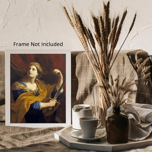 Posterizer 1 pcs-Judith c. 1620 painting poster-Religious Posters-Gifts for Christians -Decor for Church, Sunday School Classroom- unframed wall a...
