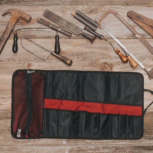 WOLVERINE 28" 16 Pocket Utility Roll | Durable Nailhead Nylon, Adjustable Straps, and Versatile Pockets for On-The-Go Tool Organization...