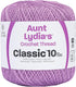 Coats Crochet Aunt Lydia's Crochet, Cotton Classic Size 10, Wood Violet (154-495)...