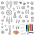Just Play Shrinky Dinks 68-piece Jewelry Kit, Includes Beads, Barrettes, Elastic String and Earring Hoops, Kids Toys for Ages 5 Up...