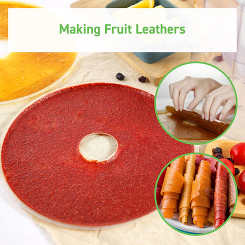 COSORI Food Dehydrator Accessories, Fruit Leather Roll Sheets for 5 Tray CFD-N051-W Only, BPA-Free, CFD-FR051-WUS, 2 Pack...