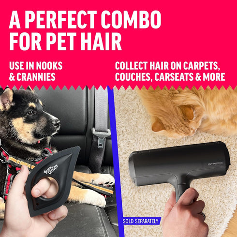 Chom Chom Detailer Tool- Scraper for Pet Hair Remover and Lint - ChomChom Cat and Dog Hair Remover for Furniture, Couch, Carpet, Clothing and Bedd...