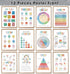 24 Option Colorful Mental Health Posters, 12 Pieces Anxiety Therapy Motivational Poster Counseling Office Must Haves, School Counselor Supplies fo...