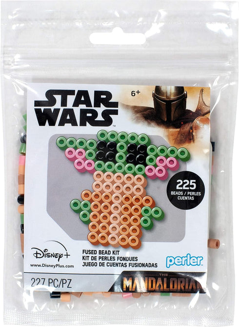 Perler 80-53457 The Mandalorian Star Wars Fuse Bead Activity Kit, 227pcs, 225 Pieces, Mini Baby Yoda...