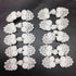 PEPPERLONELY 10 Pairs White Chinese Closure Buttons, Knot Frog Buttons Closure Sewing Buttons Fastener for DIY Sewing Coats Cheongsam Cloak Sweate...