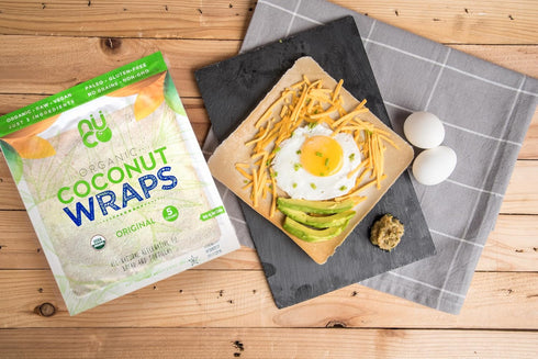 NUCO DUO Certified Organic, SHELF STABLE, All Natural, Paleo, Gluten Free, Vegan Non-GMO, Kosher Raw Veggie NUCO Coconut Wraps. NO Salt Added Low ...
