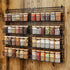 X-cosrack 4 Pack Spice Rack Wall Mount, Upgraded Connectable Seasoning Organizer for Space-Saving, Hanging Spice Storage for Cabinet/Pantry Door (...