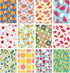S&O Fun Fruit Notepad Theme Set with 12 Unique Designs - Brightly Colored 3.5x5" Mini Notebooks That Fit Anywhere - Durable Pocket Notebook Pack -...